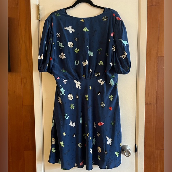 STAUD Milla Mini Dress in Good Vibes Twilight - Picture 3 of 10